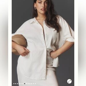 Maeve button down linen shirt